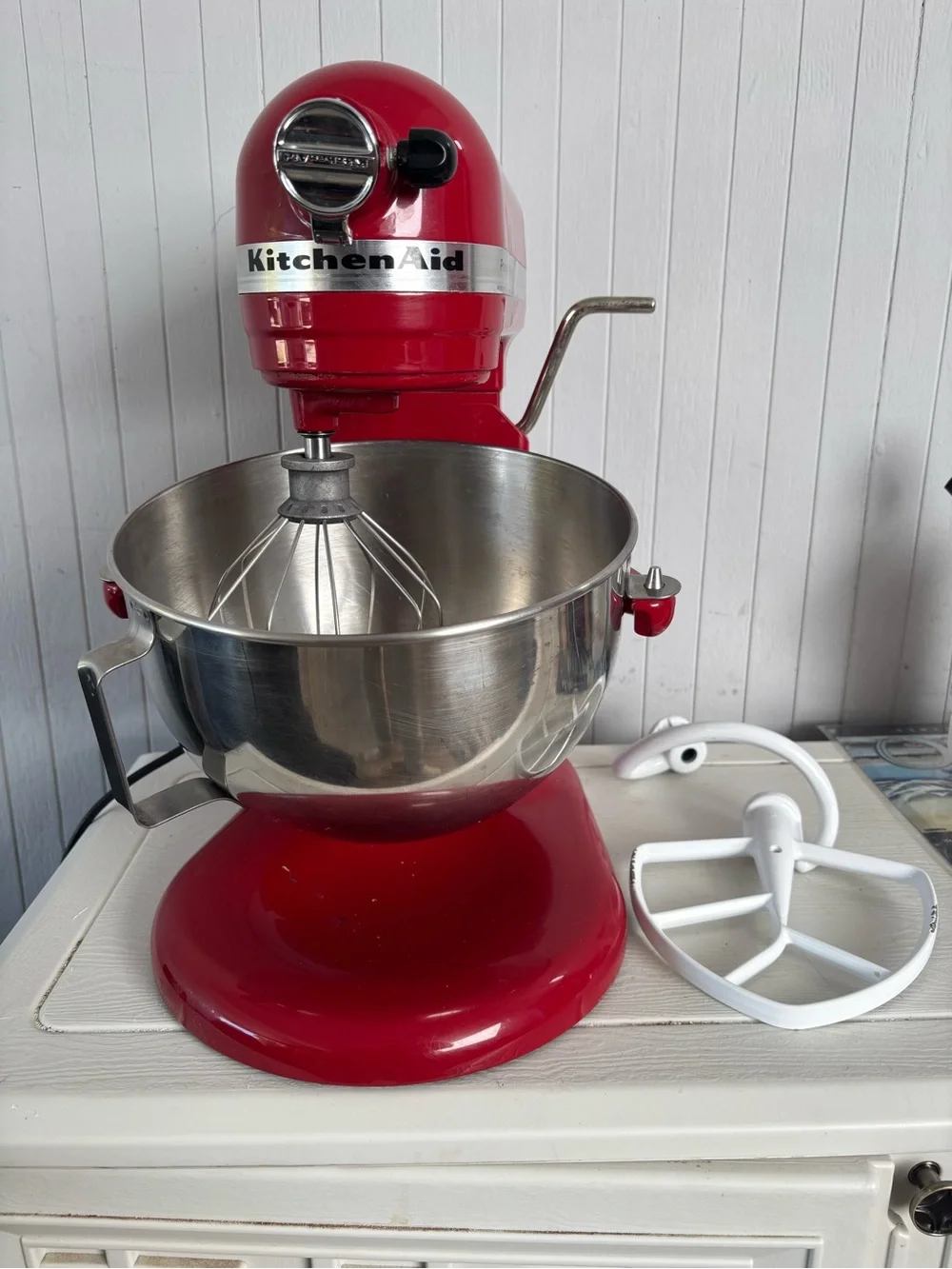 KitchenAid Professional 5 Plus Series 5 Quart Bowl-Lift Stand Mixer - Empire Red